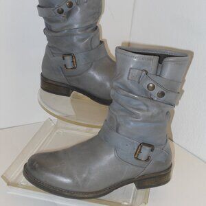 ERIC MICHAEL GRAY GENUINE LEATHER ABOVE THE ANKLE BOOTS SIZE 39 (US 9 ) MEDIUM